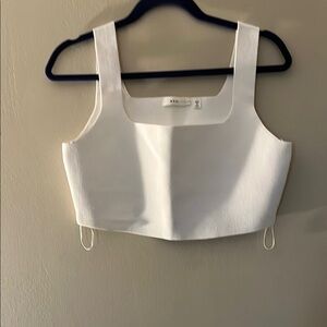 A.L.C. White  Crop Tank Top